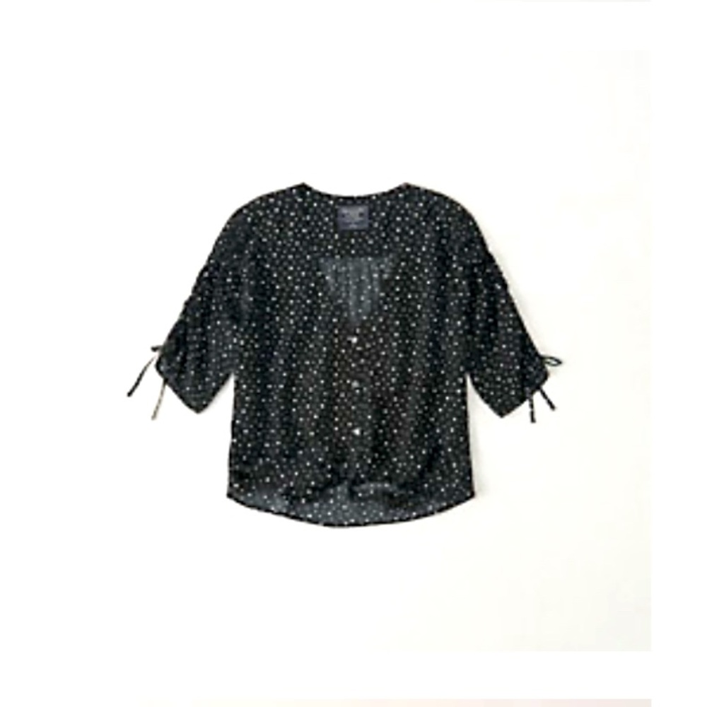 A&F Tie Front Blouse